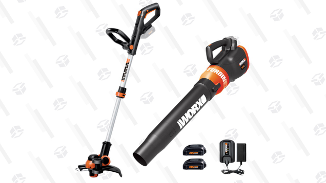 Refurb WORX WG921 20V PowerShare Grass Trimmer / Edger & Leaf Blower with Two Batteries | $67 | eBay | Discount shown at checkoutRefurb WORX WG170 GT Revolution 20V PowerShare Cordless Electric String Trimmer/Edger with Two Batteries | $42 | eBay | Discount shown at checkout